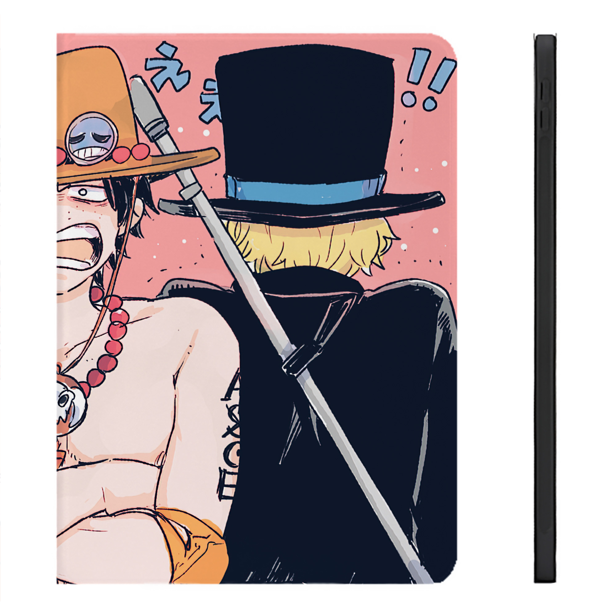 （画像用） ワンピース ONE PIECE IPadケース ペンホルダー付き ブックスタイルデザイン